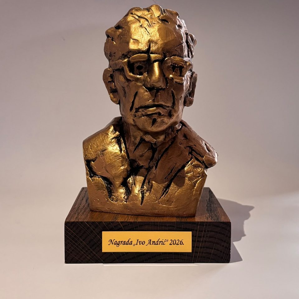 Bista Ive Andrića, rad Tome Galića, za Nagradu „Ivo Andrić“ 2026.